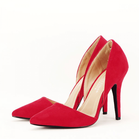 Pantofi rosii decupati Antonia [2]