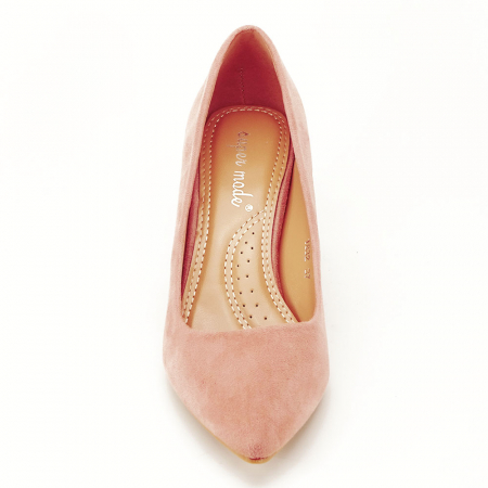 Pantofi roz cu toc gros Adelina [6]