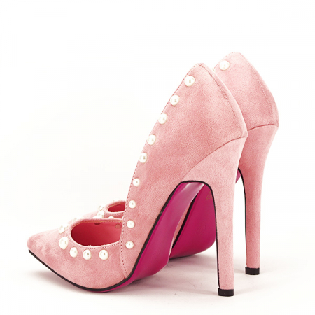 Pantofi roz decupati Carina [3]