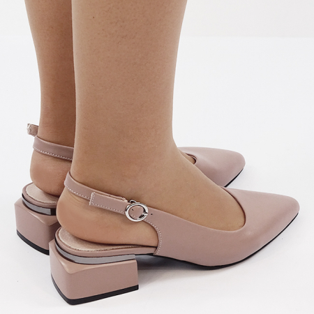 Pantofi taupe comozi din piele naturala BY6889-3 02 [5]