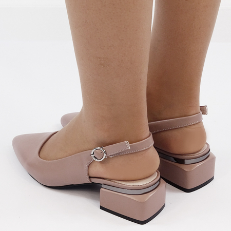 Pantofi taupe comozi din piele naturala BY6889-3 02 [3]