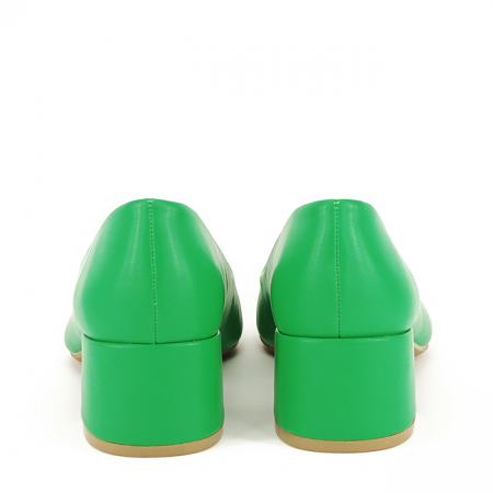 Pantofi verde crud cu toc mic Elena 01 [4]