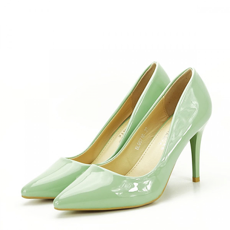 Pantofi verde fistic lacuiti BLQ6710 01 [1]