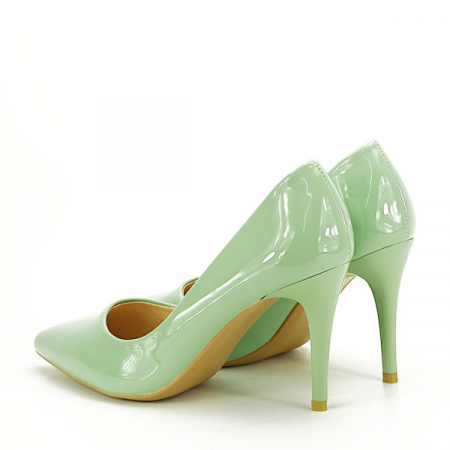 Pantofi verde fistic lacuiti BLQ6710 01 [4]