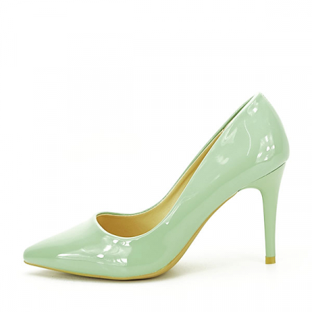 Pantofi verde fistic lacuiti BLQ6710 01 [0]