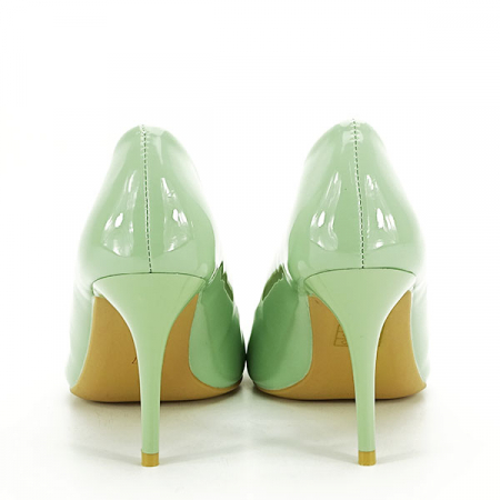 Pantofi verde fistic lacuiti BLQ6710 01 [5]