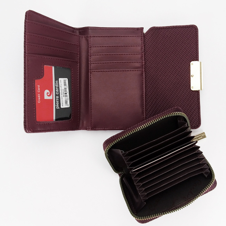 Pierre Cardin, Set de 2 piese portofel si portcart 6250+428BORDO M0 [5]