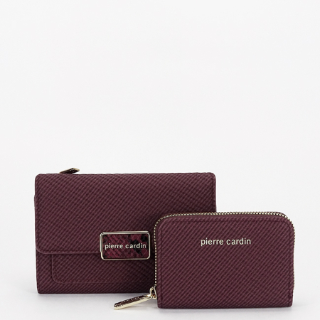 Pierre Cardin, Set de 2 piese portofel si portcart 6250+428BORDO M0 [1]