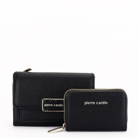Pierre Cardin, Set de 2 piese portofel si portcart 6250+428NERO M0 [1]