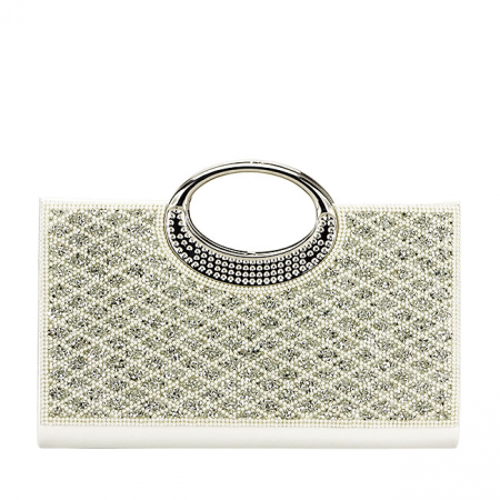 Plic elegant cu cristale BYH961 05 Alb [1]