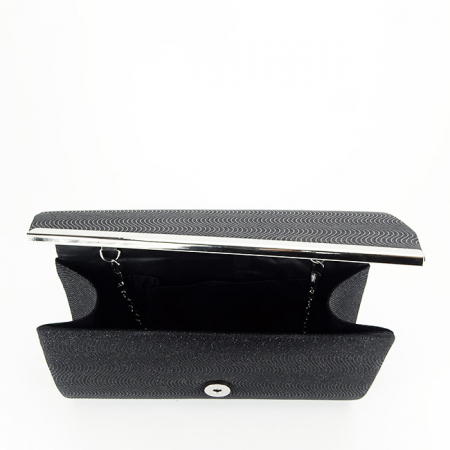 Plic negru cu sclipici BXQ246 07 [6]
