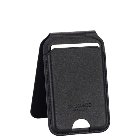 Portofele - Port card negru cu blocare RFID, Suport ajustabil si Oglinda