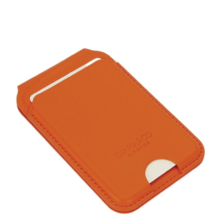 Port card portocaliu cu blocare RFID, Suport ajustabil si Oglinda [3]