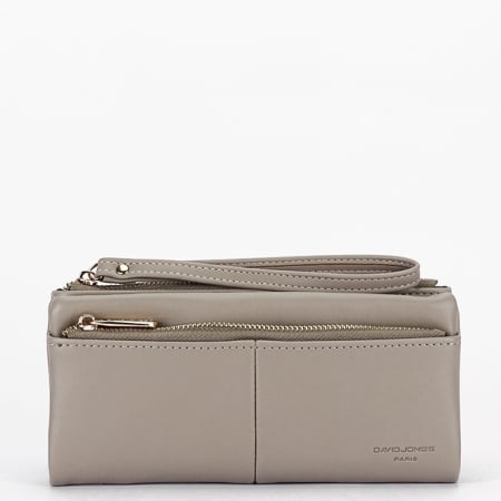 Noutati - Portofel bej taupe David Jones Paris P159-1 05