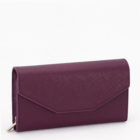 Accesorii - Portofel bordeaux inchis de dama Diana&CO DFX3492-13 M0