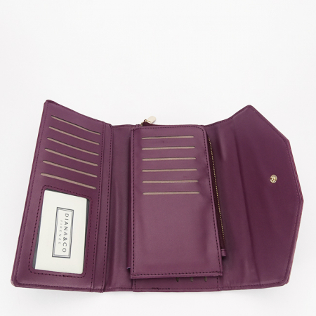 Portofel bordeaux inchis de dama Diana&CO DFX3492-13 M0 [3]