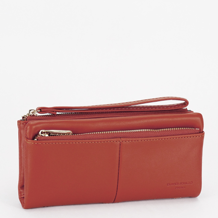 Portofel caramiziu David Jones Paris P159-1 05 [1]