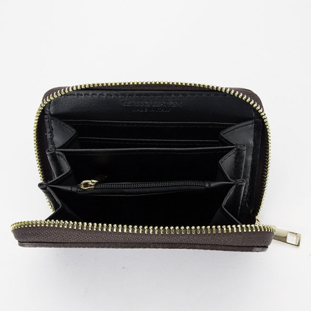 Portofel mic cafeniu din piele naturala 8912 07 [5]