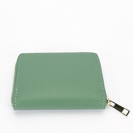 Portofel mic verde menta din piele naturala 8912 07 [1]