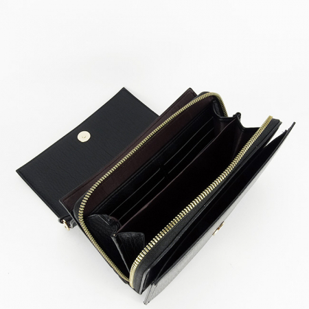 Portofel negru tip geanta Flora&CO F5008 14 [7]