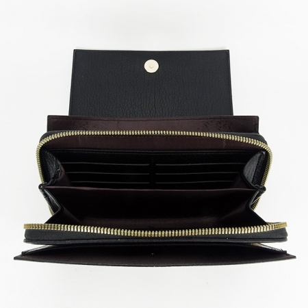 Portofel negru tip geanta Flora&CO F5008 14 [6]