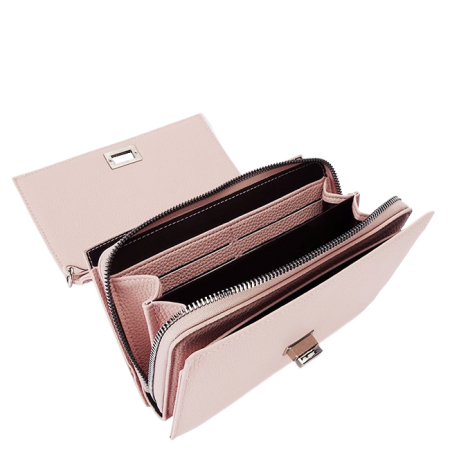 Portofel roz deschis tip geanta Flora&CO F5003 14 [7]