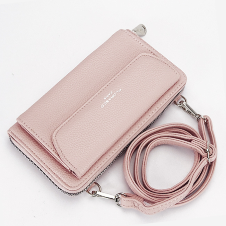 Femei - Portofel si port telefon roz H6017 07