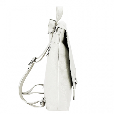 Rucsac 2 in 1 alb din piele naturala 5974-28 M11 [3]