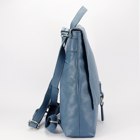 Rucsac 2 in 1 albastru din piele naturala 59741-28 122 [3]