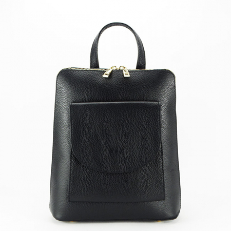 Rucsacuri - Rucsac 2 in 1 din piele naturala 8933 122 Negru