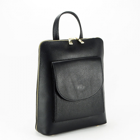Rucsac 2 in 1 din piele naturala 8933 122 Negru [1]