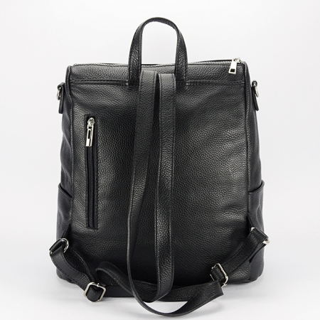 Rucsac 2 in 1 negru din piele naturala 873 124 [4]