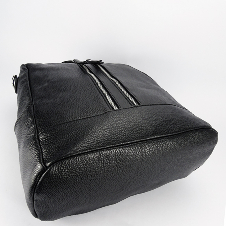 Rucsac 2 in 1 negru din piele naturala 873 124 [5]