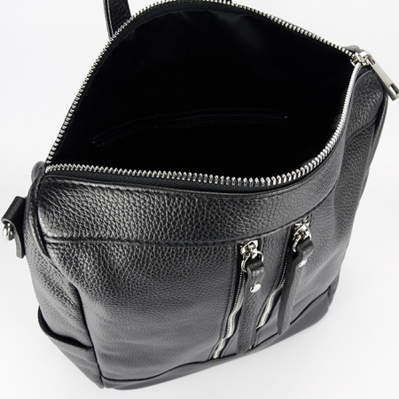 Rucsac 2 in 1 negru din piele naturala 873 124 [6]