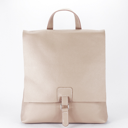 Noutati - Rucsac 2 in 1 roz din piele naturala 5974-28 M11