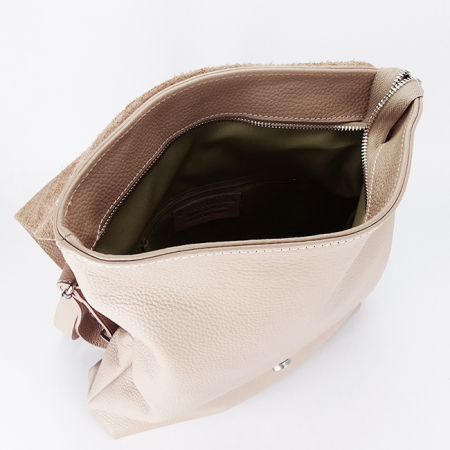 Rucsac 2 in 1 roz din piele naturala 5974-28 M11 [7]