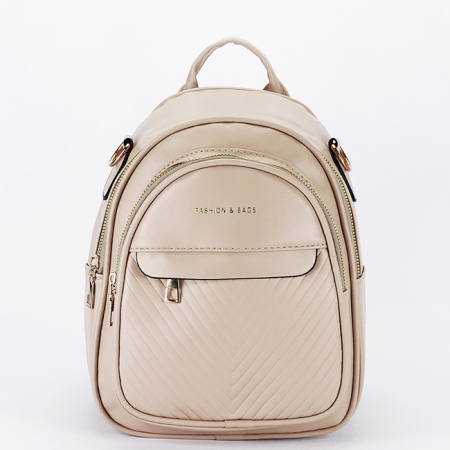 Noutati - Rucsac bej casual 8009 119