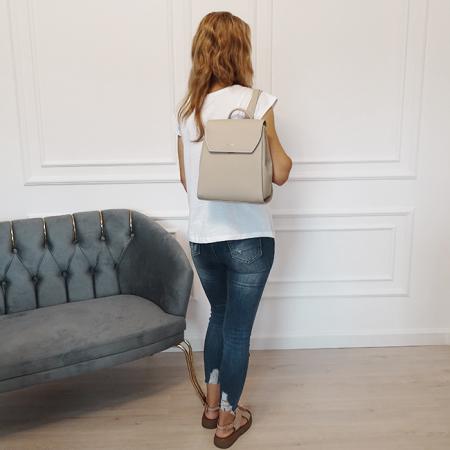 Rucsac bej casual David Jones CM7563 119 [1]