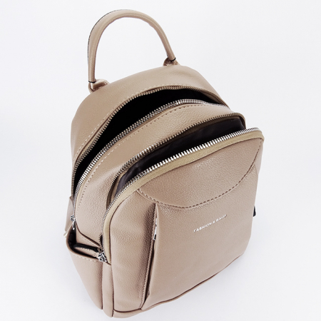 Rucsac bej taupe casual 8008 119 [6]