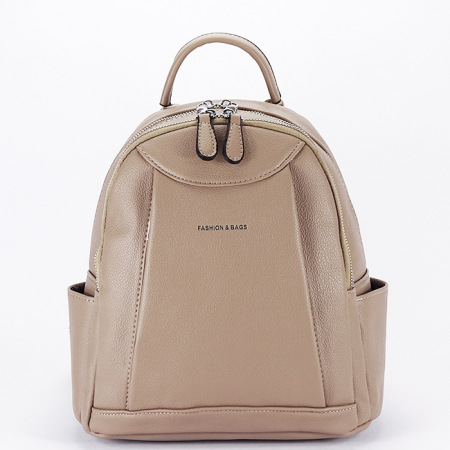 Rucsacuri - Rucsac bej taupe casual 8008 119