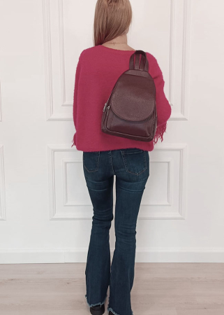 Rucsac bordo din piele naturala 8906 122 [1]