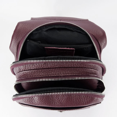 Rucsac bordo din piele naturala 8906 122 [6]