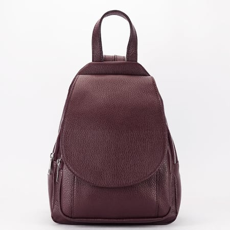 Rucsacuri - Rucsac bordo din piele naturala 8906 122