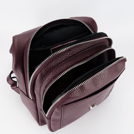 Rucsac bordo din piele naturala 8906 122 [7]