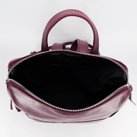 Rucsac burgundy din piele naturala 8918 122 [6]