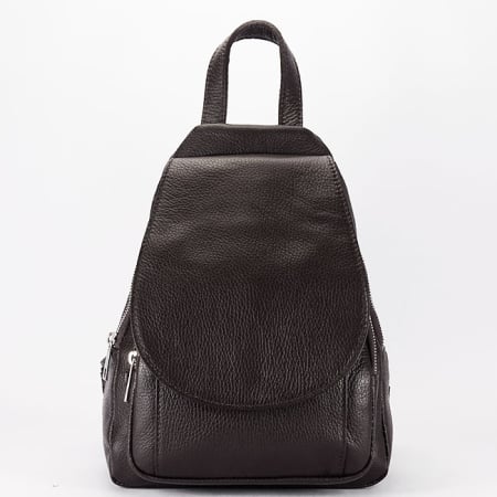 Rucsacuri - Rucsac cafeniu din piele naturala 8906 122