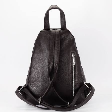 Rucsac cafeniu din piele naturala 8906 122 [4]