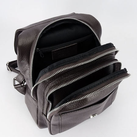 Rucsac cafeniu din piele naturala 8906 122 [7]