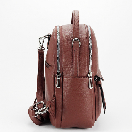 Rucsac caramiziu convertibil in geanta F3606 18 [2]