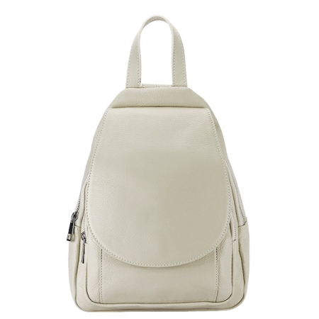 Oferte Speciale - Rucsac crem din piele naturala 8906 122